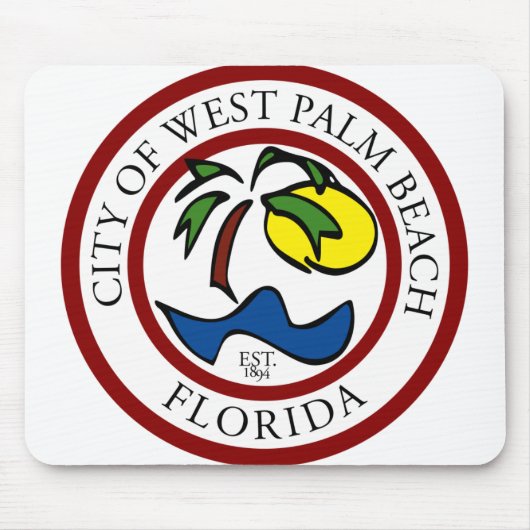 Tapis De Souris West Palm Beach Floride (Devant)