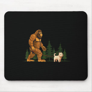 Tapis De Souris Westie Bigfoot Drôle de West Highland White Terrie