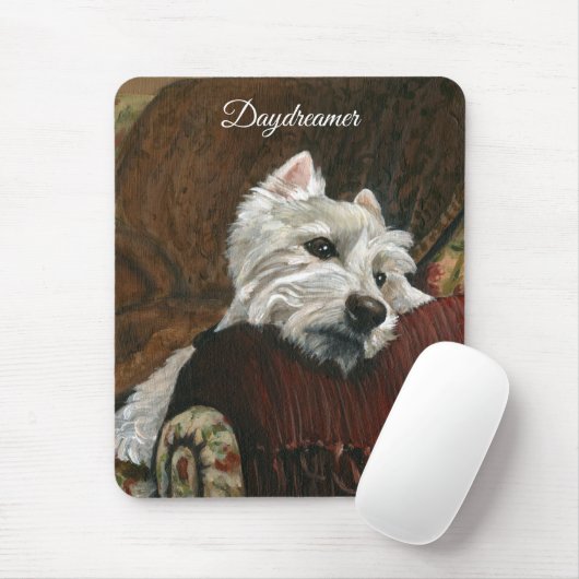 Tapis De Souris Westie sur canapé (Avec souris)