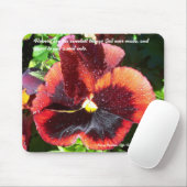 Tapis De Souris Wet Pansy avec Henry Beecher citation mousepad (Avec souris)