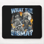 Tapis De Souris What The Sigma Cool Funny Alpha Wolf Werewolf Boot (Devant)