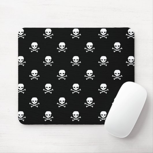 Tapis De Souris WHC - Mousepad crâne (Avec souris)