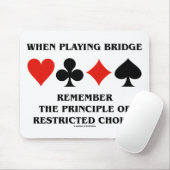 Tapis De Souris When Playing Bridge Principle of Restricted Choice (Avec souris)