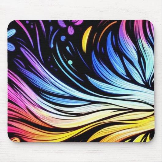 Tapis De Souris Whimsical Art on a Thick Cushioned Mousepad (Devant)