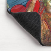 Tapis De Souris Whimsical Gemini Astrology Artwork Painting (Coin)