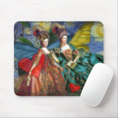 Tapis De Souris Whimsical Gemini Astrology Artwork Painting (Avec souris)