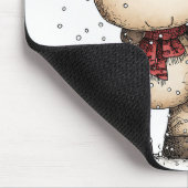 Tapis De Souris Whimsical Santa & Moo-Moo Holiday Christmas Cheer (Coin)