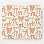 Tapis De Souris Whimsical Terracotta Bows Motif (Devant)
