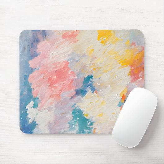Tapis De Souris Whimsy Pastel Hues Dream Motif (Avec souris)