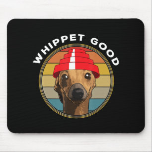 Tapis De Souris Whippet Good Funny 80s Music Chien Design