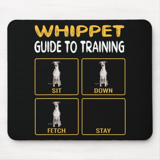 Tapis De Souris Whippet Guide Pour L'Entraînement De L'Obéissance (Devant)