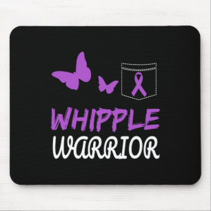 Tapis De Souris Whipple Guerrier Purple Ribbon Cancer Pancréatique