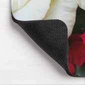 Tapis De Souris White and Red Poinsettias (Coin)