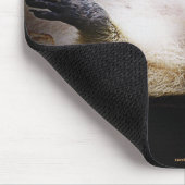 Tapis De Souris White Blond Raccoon Animaux mignons (Coin)