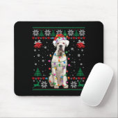 Tapis De Souris White Boxer Dog Ugly Christmas Sweater Funny Xmas  (Avec souris)