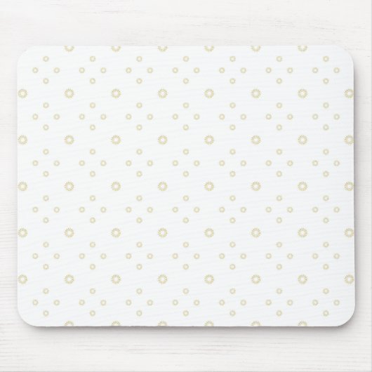 Tapis De Souris White | Golden Zinnia Sun (Devant)