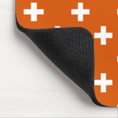 Tapis De Souris White polka crosses (Coin)