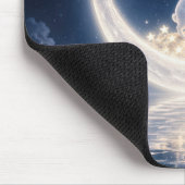 Tapis De Souris White Rabbit Collecting Stars (Coin)