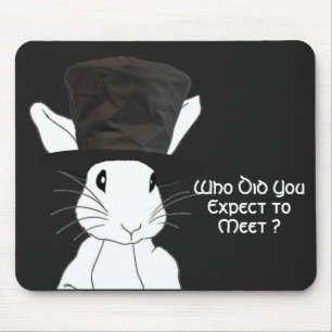 Tapis De Souris White Rabbit Mouse Pad