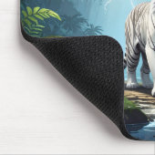 Tapis De Souris White Storm Tiger – Jungle Lightning Fantasy Mouse (Coin)