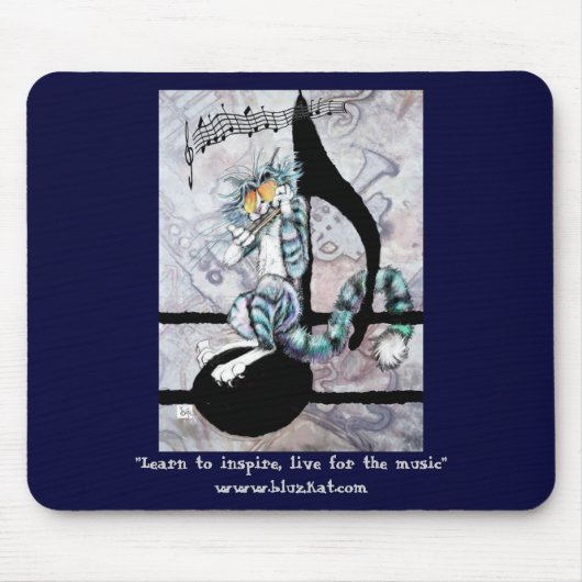 Tapis De Souris "Whompin" BluzKat Mousepad (Devant)