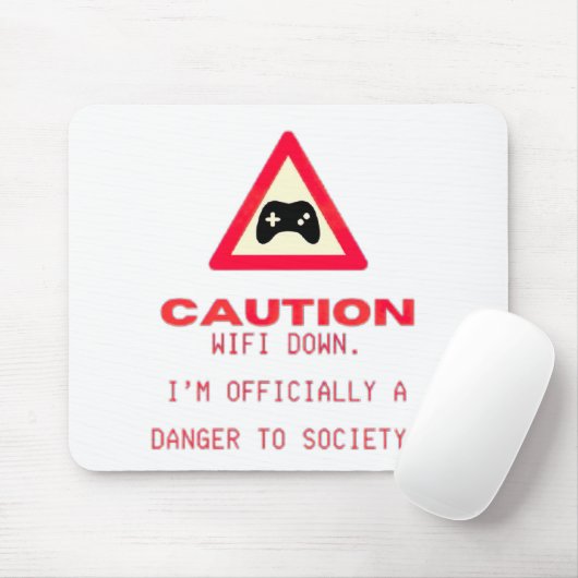 Tapis De Souris Wifi bas - amusant pavé souris (Avec souris)
