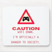 Tapis De Souris Wifi bas - amusant pavé souris (Devant)