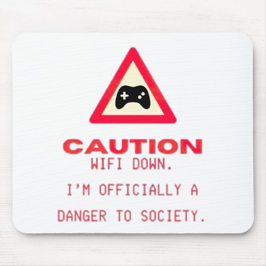 Tapis De Souris Wifi bas - amusant pavé souris (Devant)