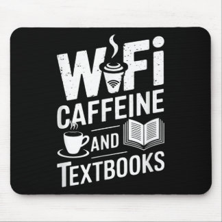 Tapis De Souris Wifi Caféine Et Manuels Scolaires 