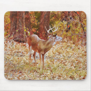 Tapis De Souris Wild Deer Buck Antlers Art Mouse Pad