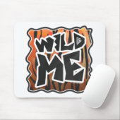 Tapis De Souris Wild Me Tiger Hot orange et noir (Avec souris)