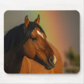 Tapis De Souris Wild Stallion, Golden Light and Rainbow (Devant)