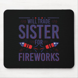 Tapis De Souris Will Trade Sister Pour Fireworks Soeur Frère 4