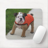 Tapis De Souris William le chiot anglais de bouledogue (Avec souris)