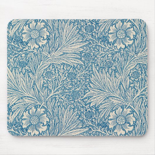 Tapis De Souris William Morris - Art Nouveau Blue Marigold (Devant)