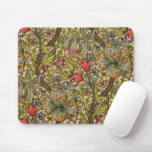 Tapis De Souris William Morris Golden Lily (Avec souris)