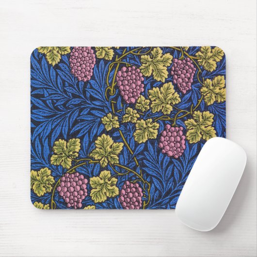 Tapis De Souris William Morris Grapevine (Vignes) Motif (Avec souris)