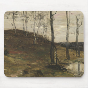 Tapis De Souris William Morris Hunt - Coteau avec arbres
