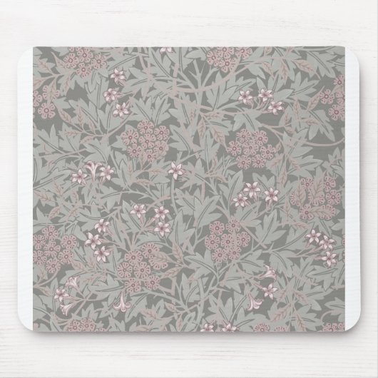 Tapis De Souris William Morris Jasmine Motif de fleurs (Devant)