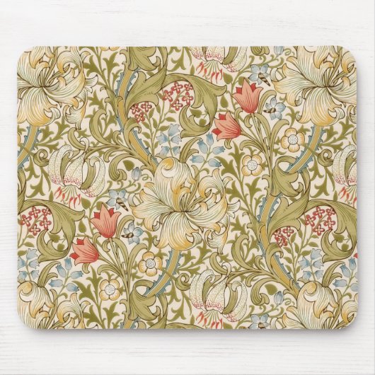Tapis De Souris William Morris Lily Art Nouveau Floral (Devant)