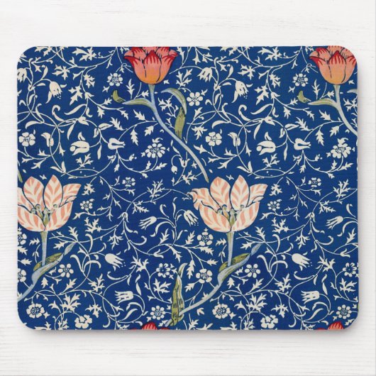 Tapis De Souris William Morris Medway Floral bleu (Devant)