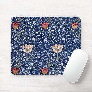 Tapis De Souris William Morris Medway Tulipe Bleue Florale Art