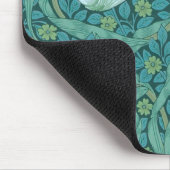 Tapis De Souris William Morris - Motif de Pimpernel Vert (Coin)