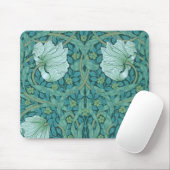 Tapis De Souris William Morris - Motif de Pimpernel Vert (Avec souris)