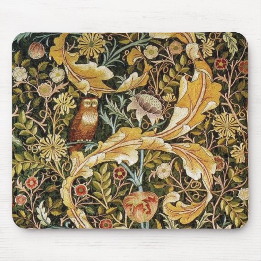 Tapis De Souris William Morris Owl et Acanthus (Devant)