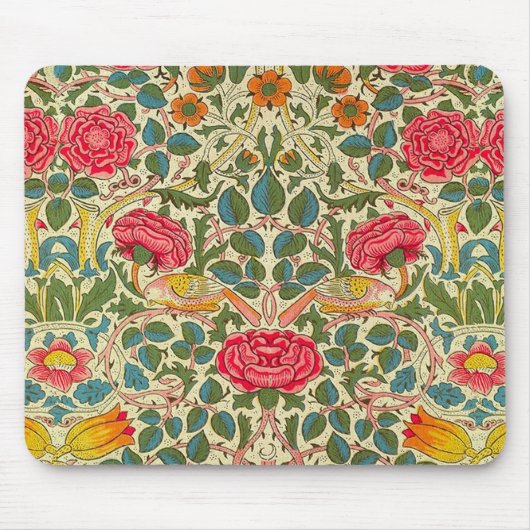 Tapis De Souris William Morris Rose Floral Chintz rose (Devant)