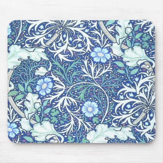 Tapis De Souris William Morris Seaweed Blue (Devant)