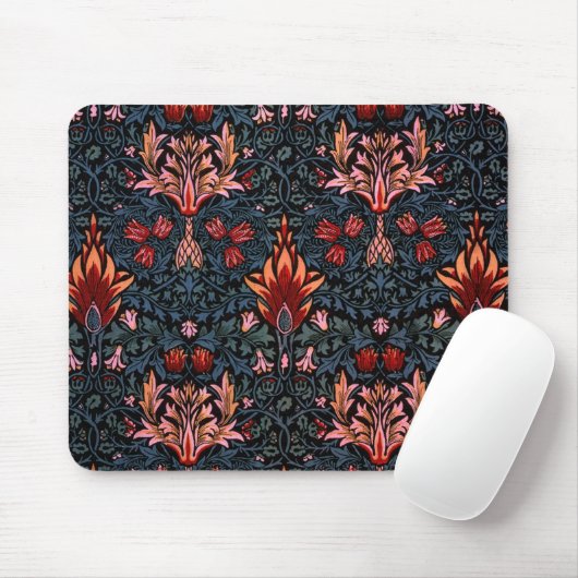 Tapis De Souris William Morris Snakeshead Dark Motif (Avec souris)