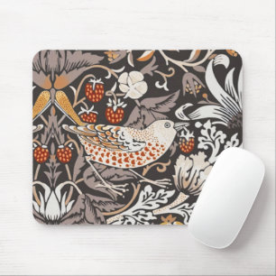 Tapis De Souris William Morris Strawberry Thief Charbon de Bois Oc