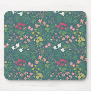 Tapis De Souris William Morris Style Jardin de printemps motif flo